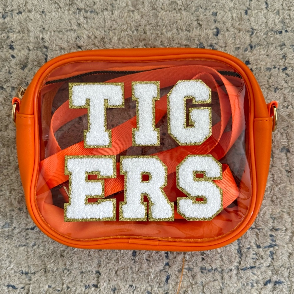 Clear crossbody stadium bag
